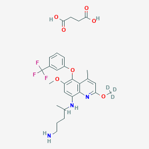 Chemical structure of Tafenoquine-d3 succinate