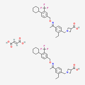 Chemical structure of Siponimod fumarate
