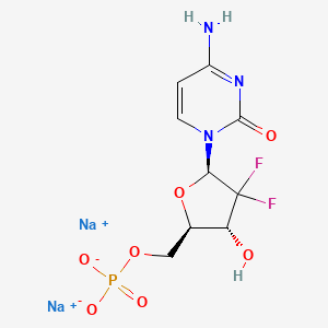 Chemical structure of Gemcitabine monophosphate disodium salt