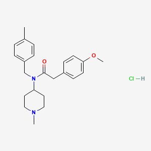 Chemical structure of AC-90179 HCl