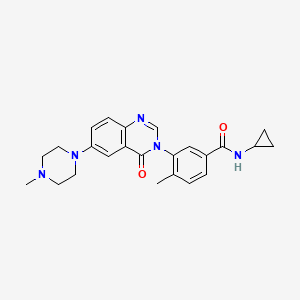 Chemical structure of AZD6703 free base