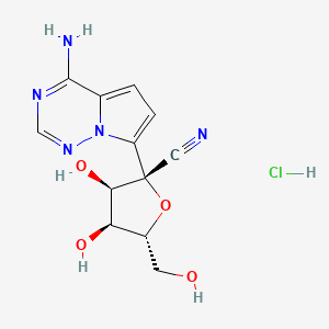 Chemical structure of GS-441524 HCl