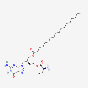 Chemical structure of Valomaciclovir stearate