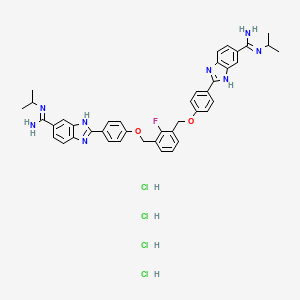 Chemical structure of DB2313 HCl