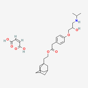 Chemical structure of Adaprolol maleate