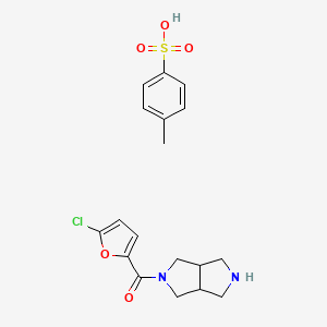 Chemical structure of AZD1446 tosylate