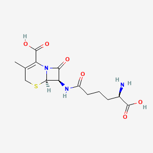Chemical structure of Deacetoxycephalosporin C (TFA)