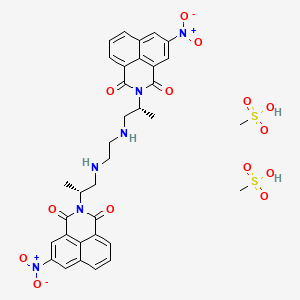 Chemical structure of Bisnafide mesylate