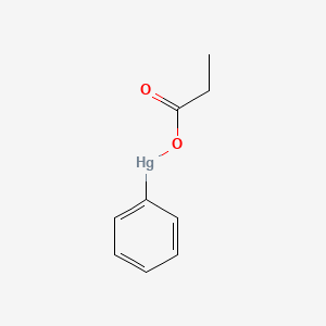 Chemical structure of Phenylmercuric propionate