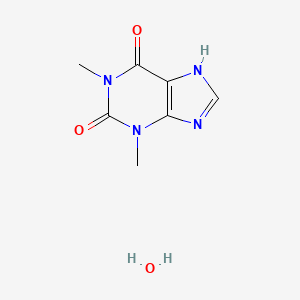 Chemical structure of Theophylline hydrate