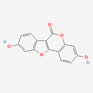 Chemical structure of Coumestrol
