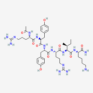 Chemical structure of Ac-RYYRIK-NH2