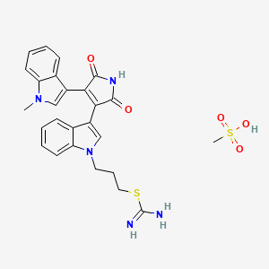 Chemical structure of Ro 31-8220 methanesulfonate