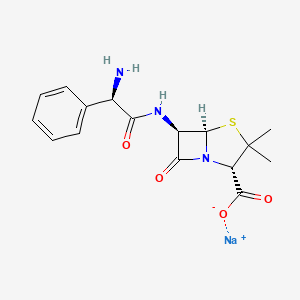 Chemical structure of Ampicillin sodium