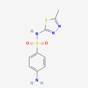 Chemical structure of Sulfamethizole