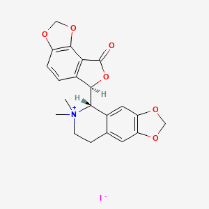 Chemical structure of (-)-Bicuculline methiodide