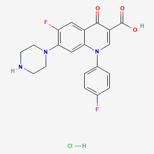 Chemical structure of Sarafloxacin HCl