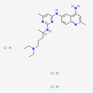 Chemical structure of NSC 23766 trihydrochloride