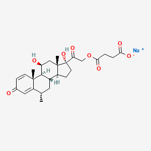 Chemical structure of Methylprednisolone Sodium Succinate