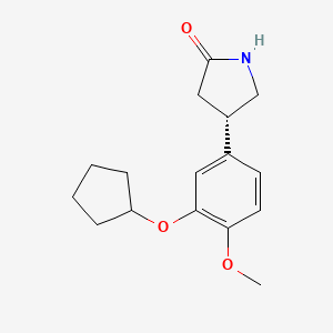 Chemical structure of (S)-Rolipram