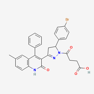 Chemical structure of DQP 1105