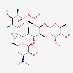 Chemical structure of Oleandomycin