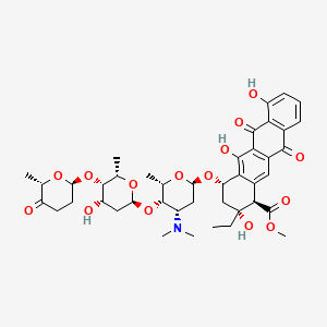 Chemical structure of Aclacinomycin A