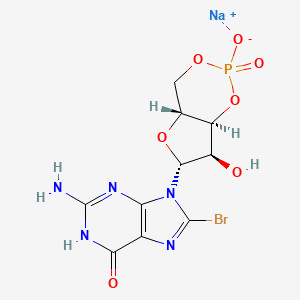 Chemical structure of 8-Bromo-cGMP, sodium salt