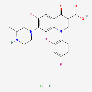 Chemical structure of Temafloxacin Hydrochloride