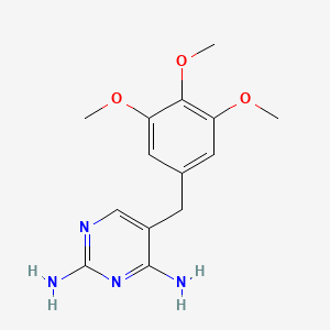 Chemical structure of Trimethoprim