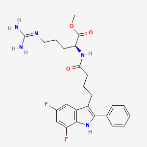 Chemical structure of L-803,087 trifluoroacetate