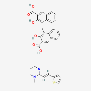 Chemical structure of Pyrantel Pamoate