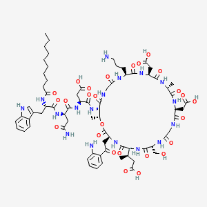 Chemical structure of Daptomycin