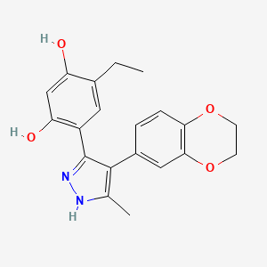 Chemical structure of CCT018159