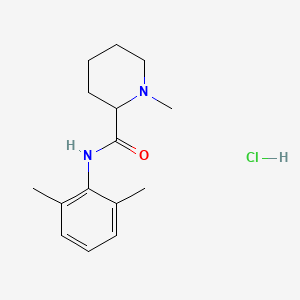 Chemical structure of Mepivacaine HCl