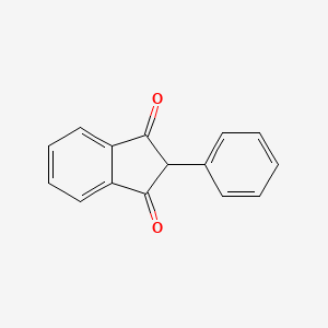 Chemical structure of Phenindione