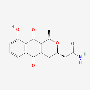 Chemical structure of Nanaomycin C