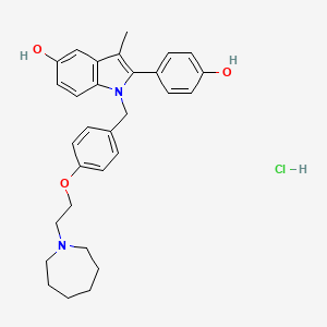 Chemical structure of Bazedoxifene HCl