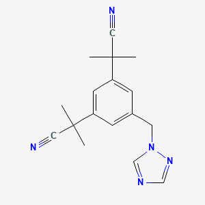 Chemical structure of Anastrozole