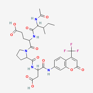 Chemical structure of Ac-IEPD-AFC