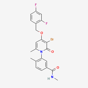 Chemical structure of PH-797804