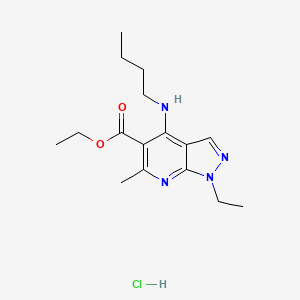 Chemical structure of Tracazolate hydrochloride