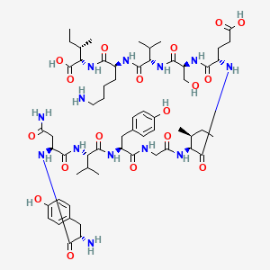 Chemical structure of pep2-SVKI