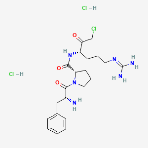 Chemical structure of PPACK Dihydrochloride