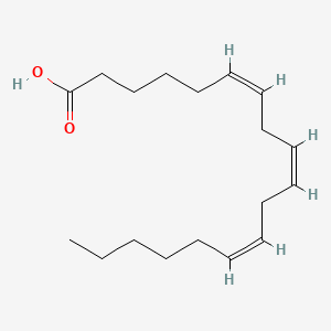 Chemical structure of γ-Linolenic Acid