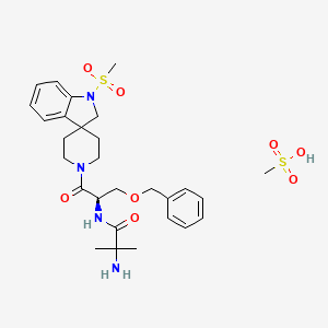 Chemical structure of Ibutamoren Mesylate
