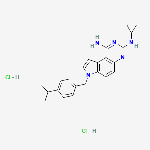 Chemical structure of SCH 79797 dihydrochloride