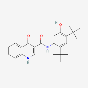 Chemical structure of Ivacaftor