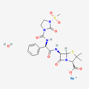 Chemical structure of Mezlocillin Sodium Monohydrate