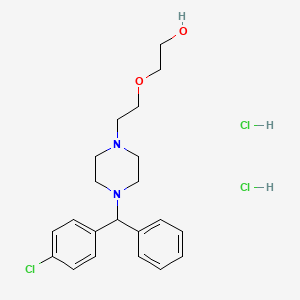 Chemical structure of Hydroxyzine 2HCl